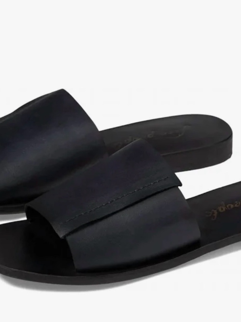 Free People Black Verona Slide Sandals size 8.5
